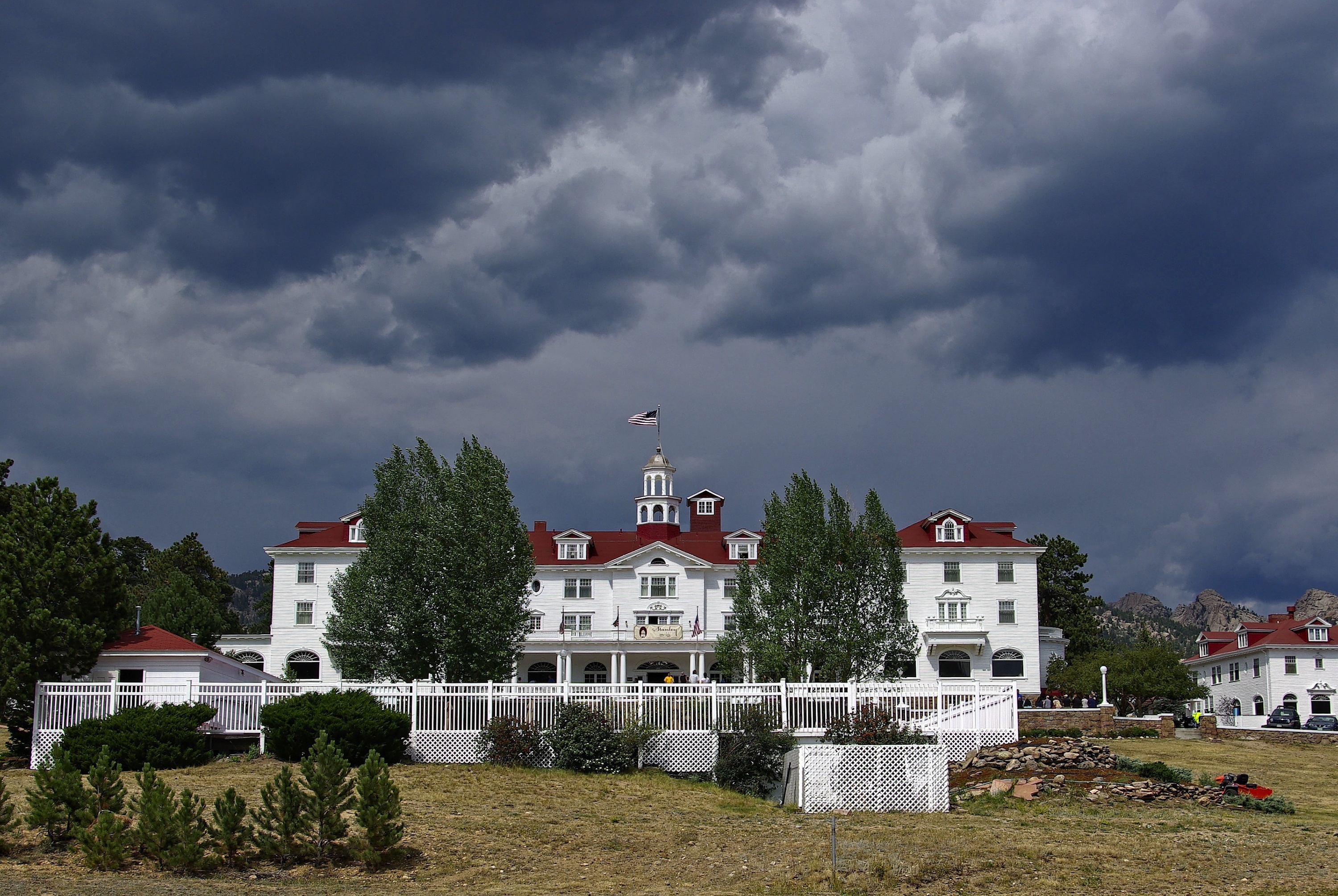 A view of the historic Stanley Hotel